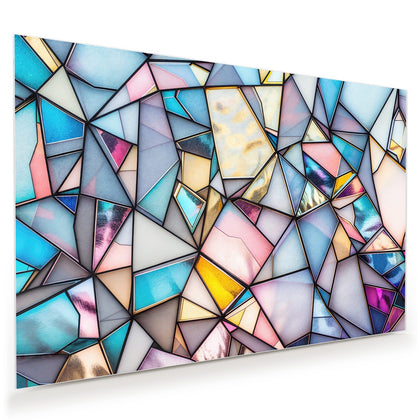 Wandbild mit dem Motiv Buntes Glasmosaik