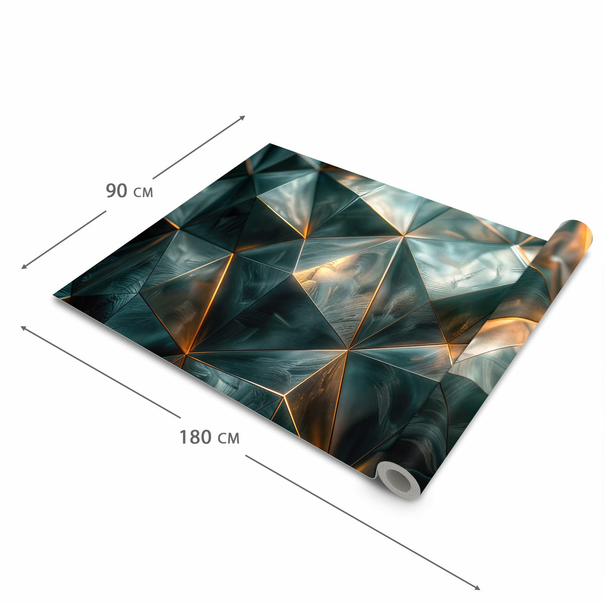 Waschbarer Küchenteppich mit Motiv Kunstvolle Geometrie in der Grösse 90x240 cm