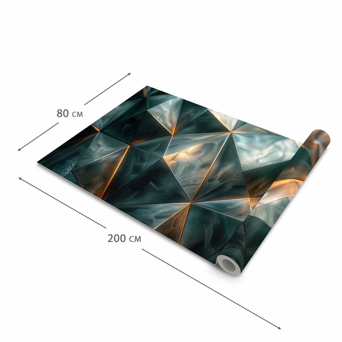 Pflegeleichter rutschfester Küchenteppich mit Motiv Kunstvolle Geometrie in der Grösse 90x240 cm