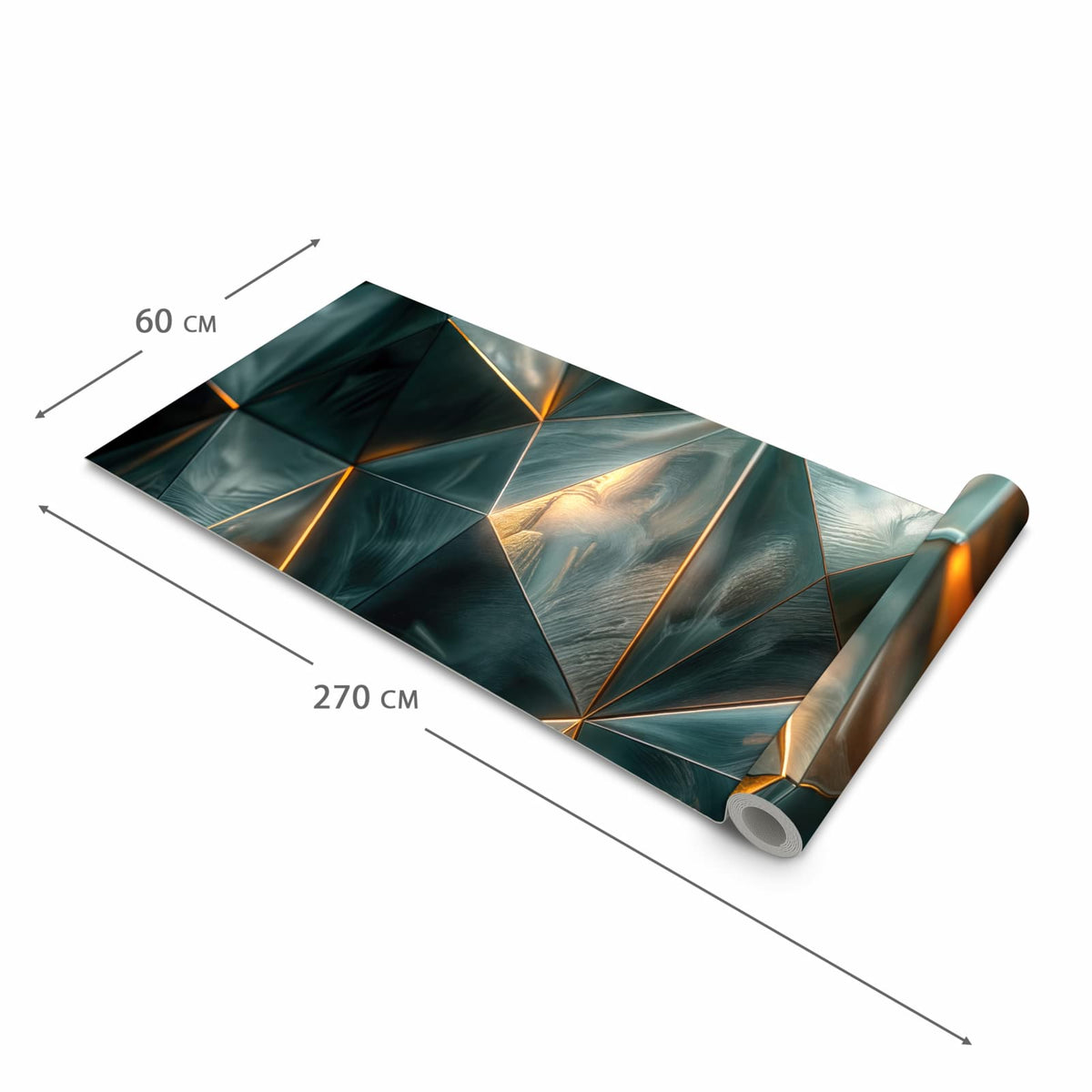 Pflegeleichter waschbarer Küchenteppich mit Motiv Kunstvolle Geometrie in der Grösse 90x240 cm