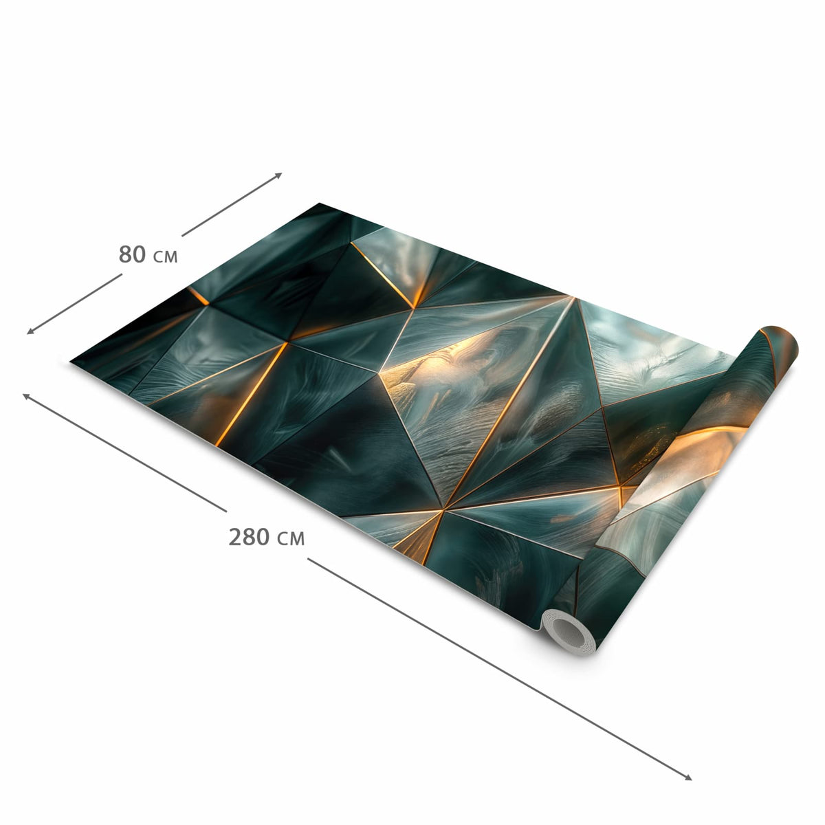 Hygienischer Bodenläufer Teppich mit Motiv Kunstvolle Geometrie in der Grösse 90x240 cm