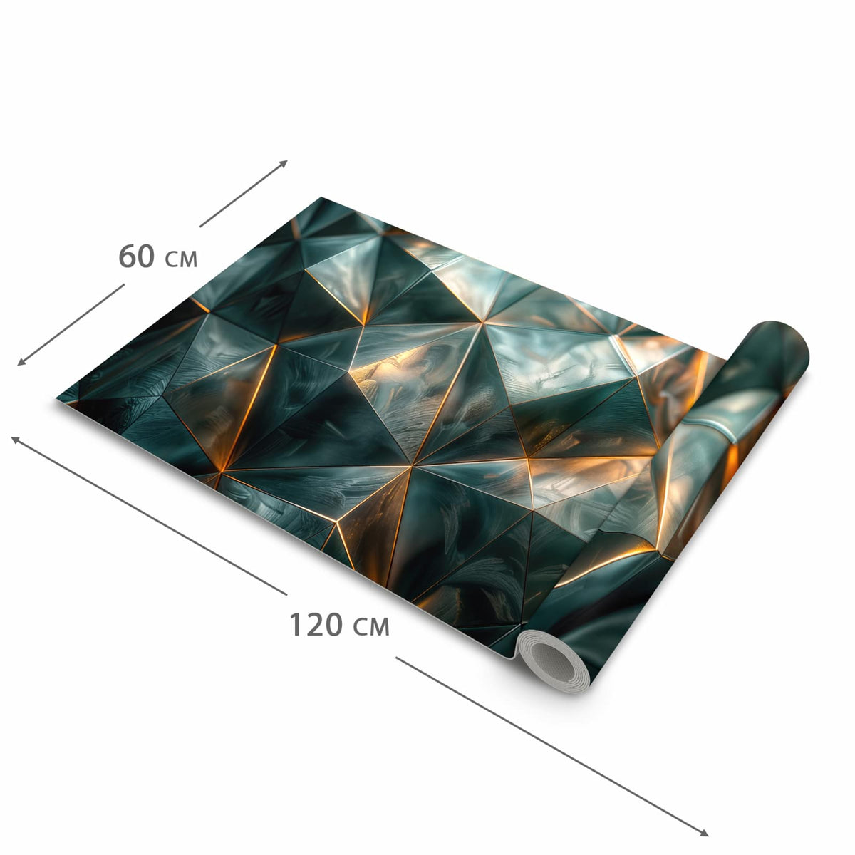 Schmutzabweisender Läufer Eingangsbereich mit Motiv Kunstvolle Geometrie in der Grösse 90x240 cm