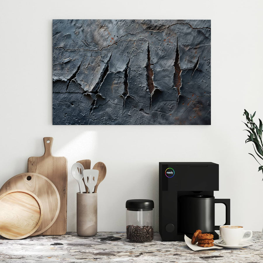 Maße Metall Magnettafel - Rissiger Fels