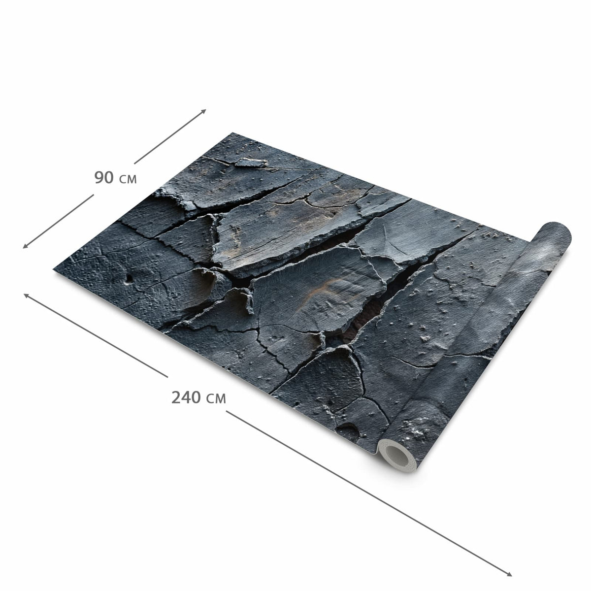 Küchenteppich mit Motiv Rissige mit Oberfläche in der Grösse 80x300 cm für Ordnung & Übersicht