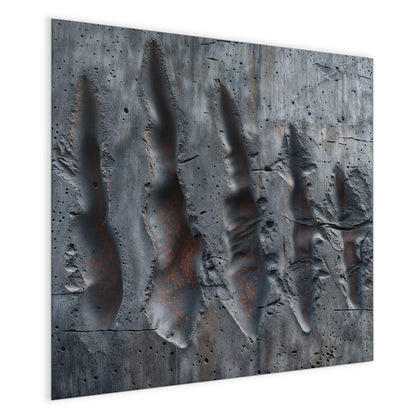 Magnettafel mit dem Motiv Rostspuren im Beton