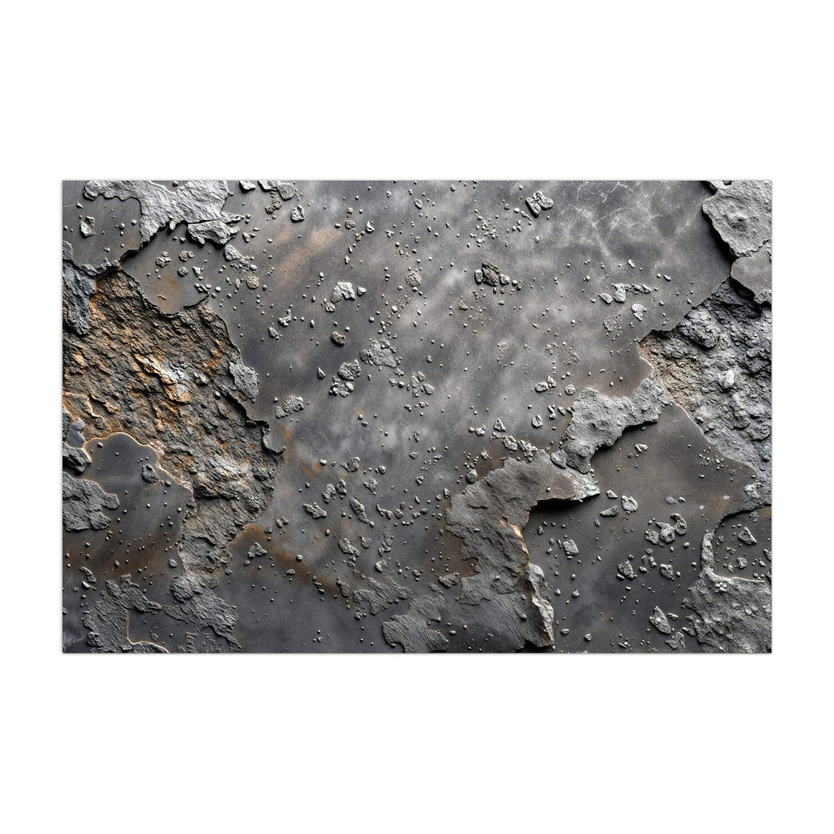Küchenrückwand aus Glas Rauer Beton im Hochformat, Motiv bildfüllend von vorn