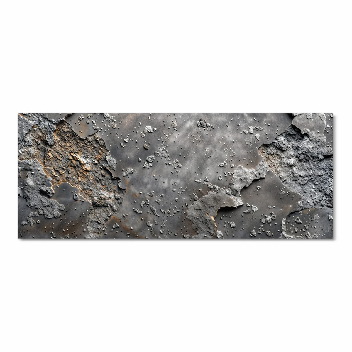 Rauer grauer Beton mit groben Einschlüssen und abgeplatzten Schichten