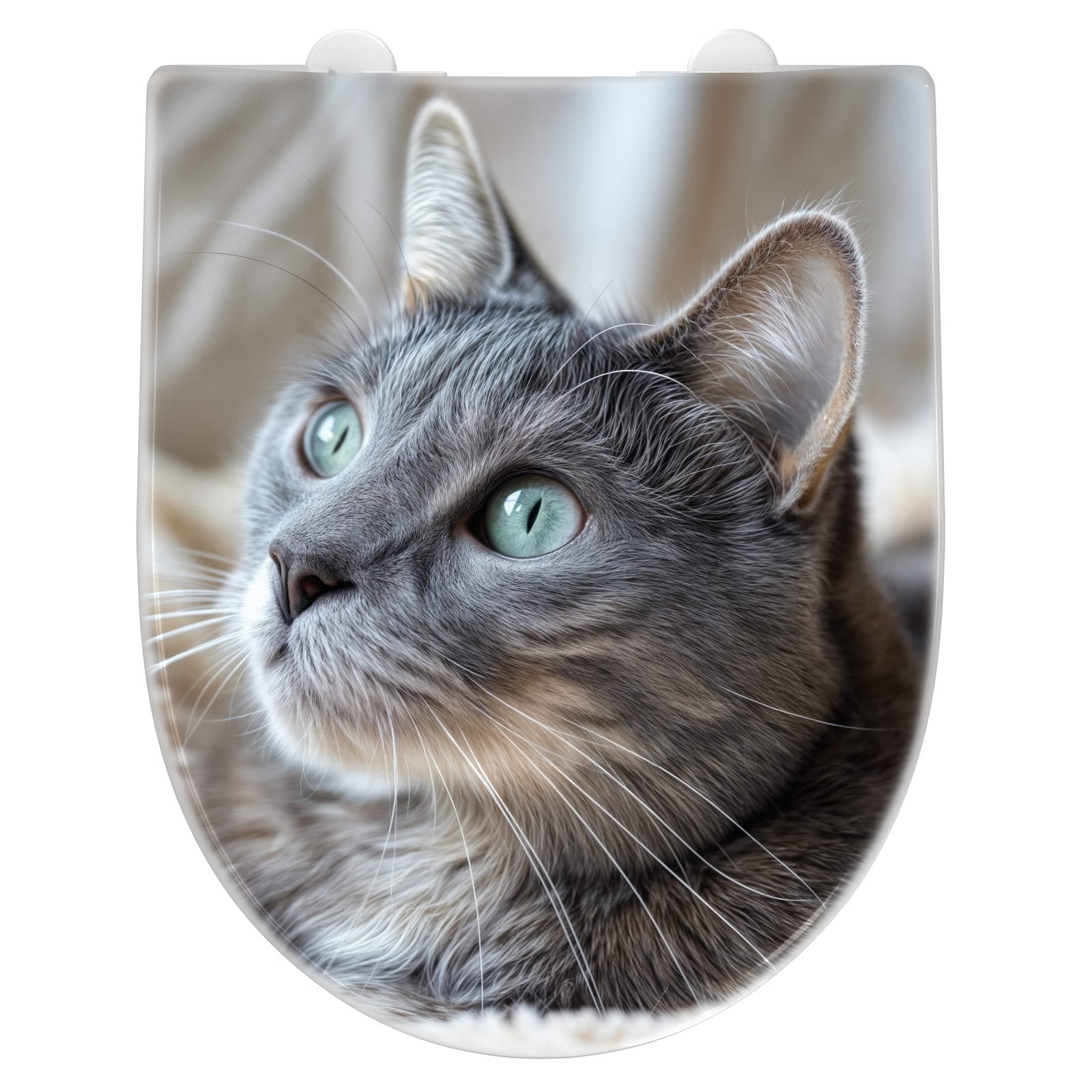 WC-Sitz mit Absenkautomatik Kuschelige Katze