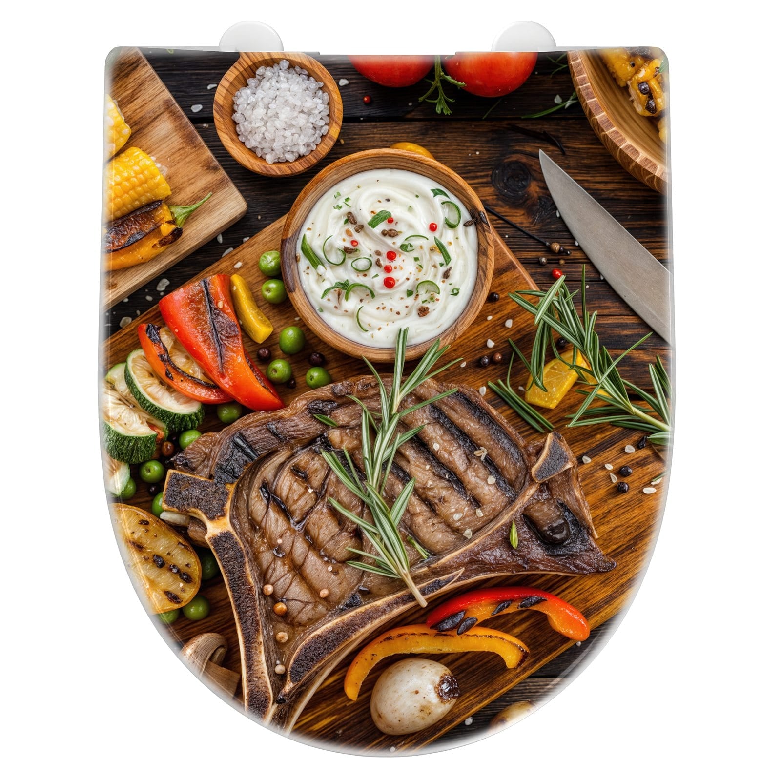 WC-Sitz mit Absenkautomatik Grillmahlzeit