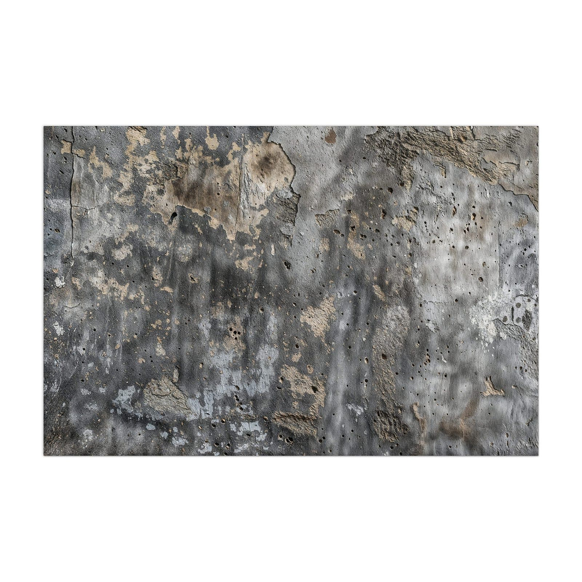 Küchenrückwand aus Glas Raue Betonwand im Hochformat, Motiv bildfüllend von vorn