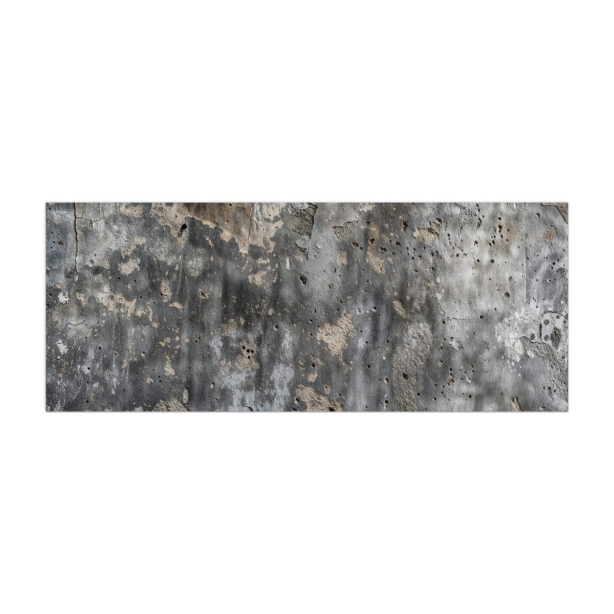 Küchenrückwand aus Glas Raue Betonwand im Hochformat, Motiv bildfüllend von vorn