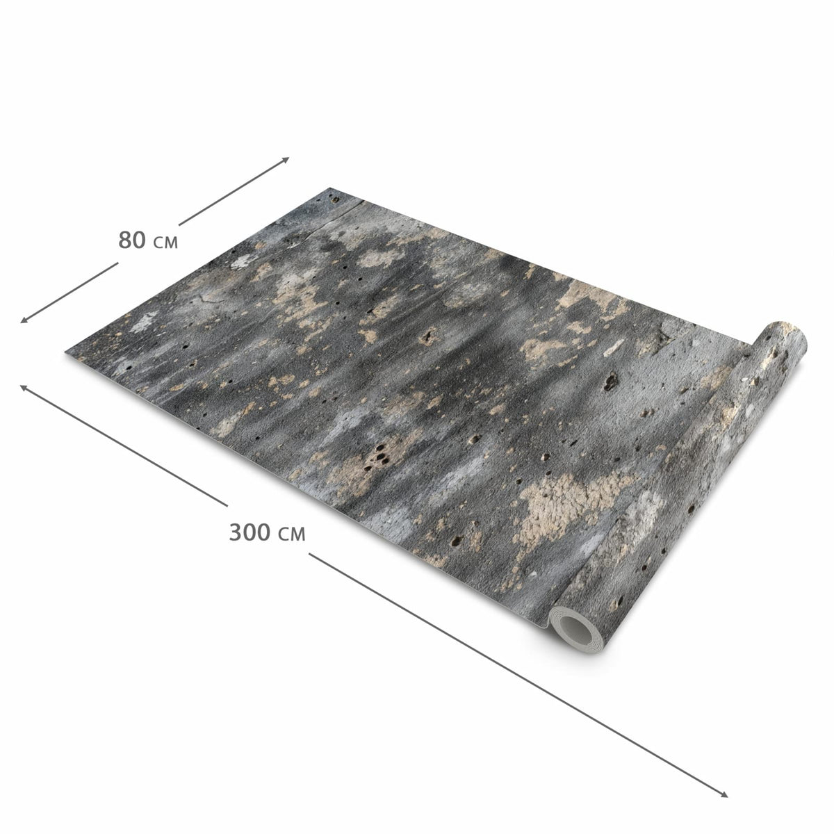 Formstabiler Küchenteppich mit Motiv Wand von Abstrakte in der Grösse 60x180 cm