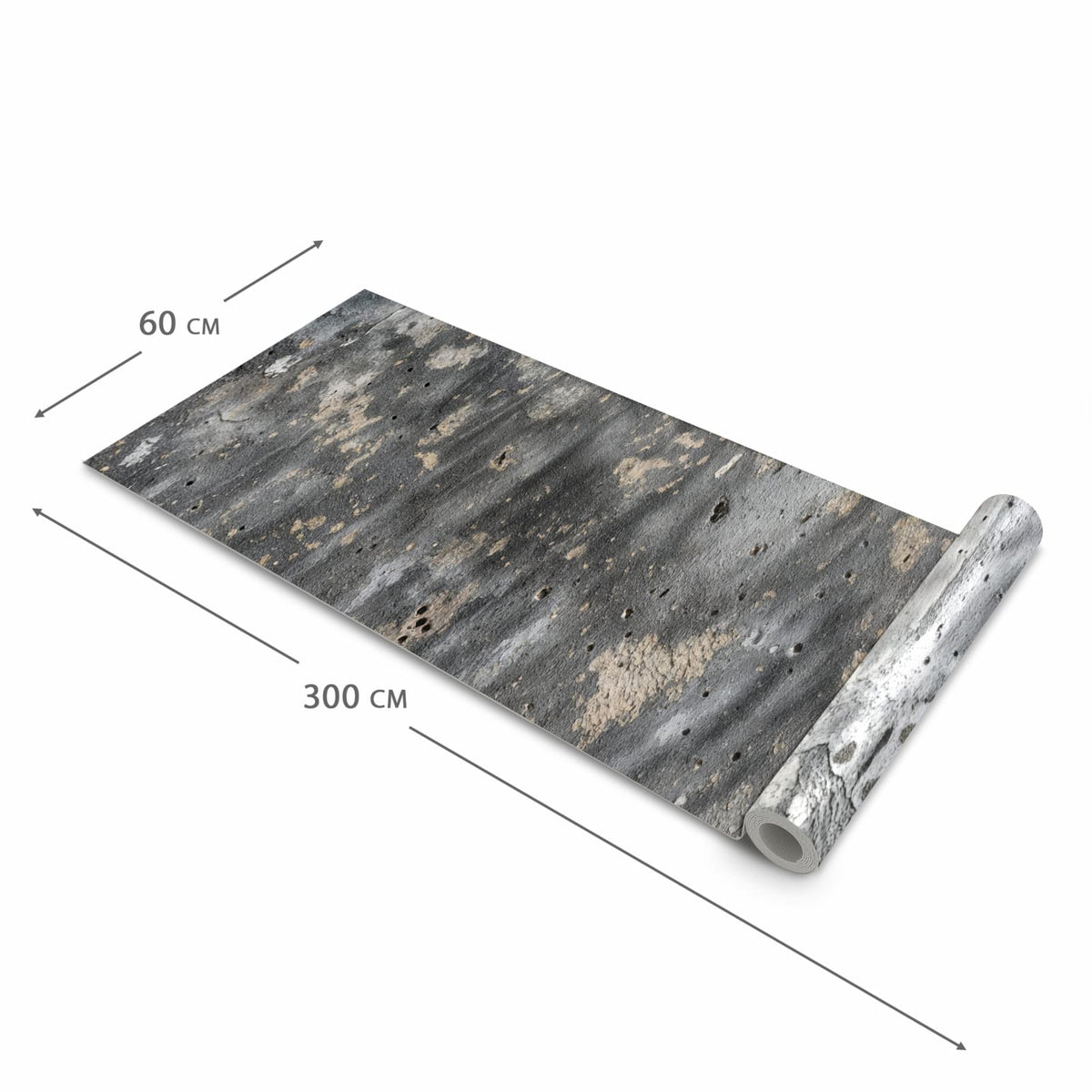 Feuchtigkeitsresistenter Küchenläufer mit Motiv Wand von Abstrakte in der Größe 60x180 cm