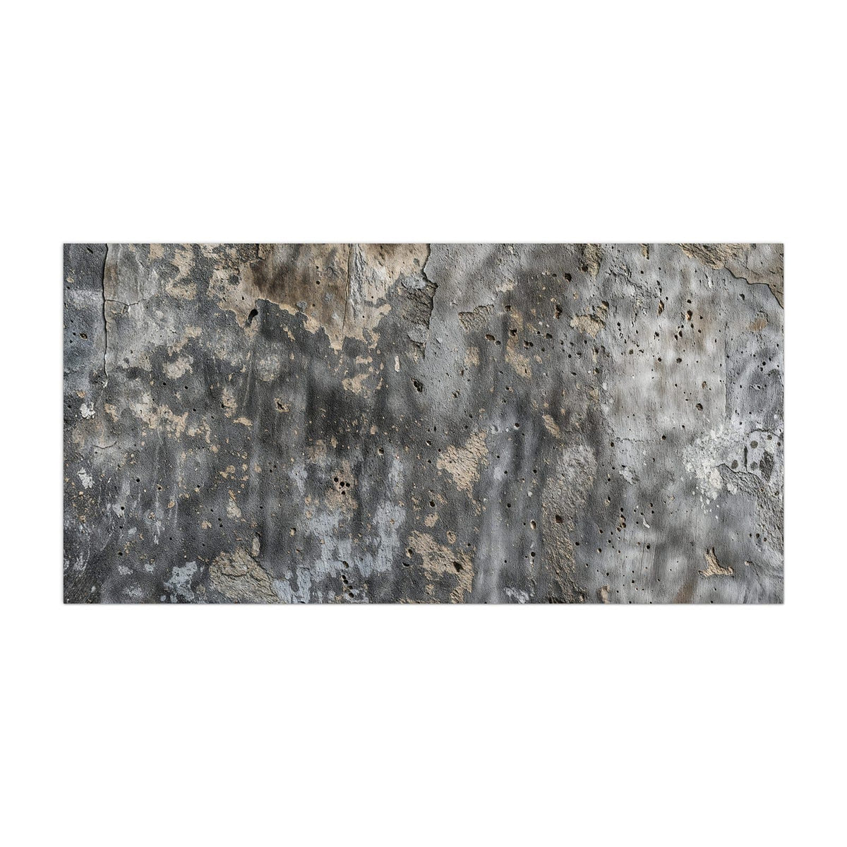 Küchenrückwand aus Glas Raue Betonwand im Hochformat, Motiv bildfüllend von vorn