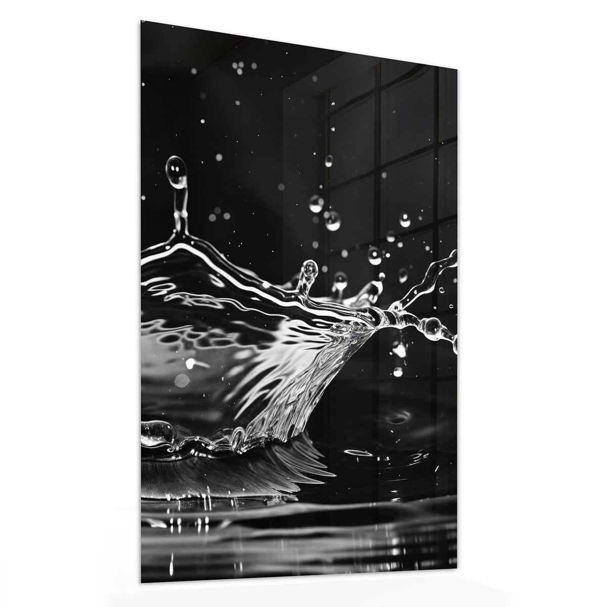 11 Größen – von 30 × 60 bis 60 × 150 cm – Wandbild - Wasserkrone - Hochformat