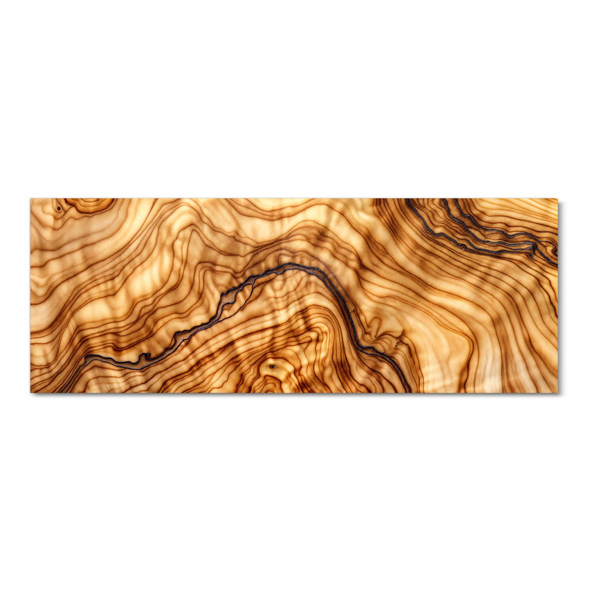 Fleckenresistenter Küchenläufer mit Motiv Holzmuster in Frontansicht