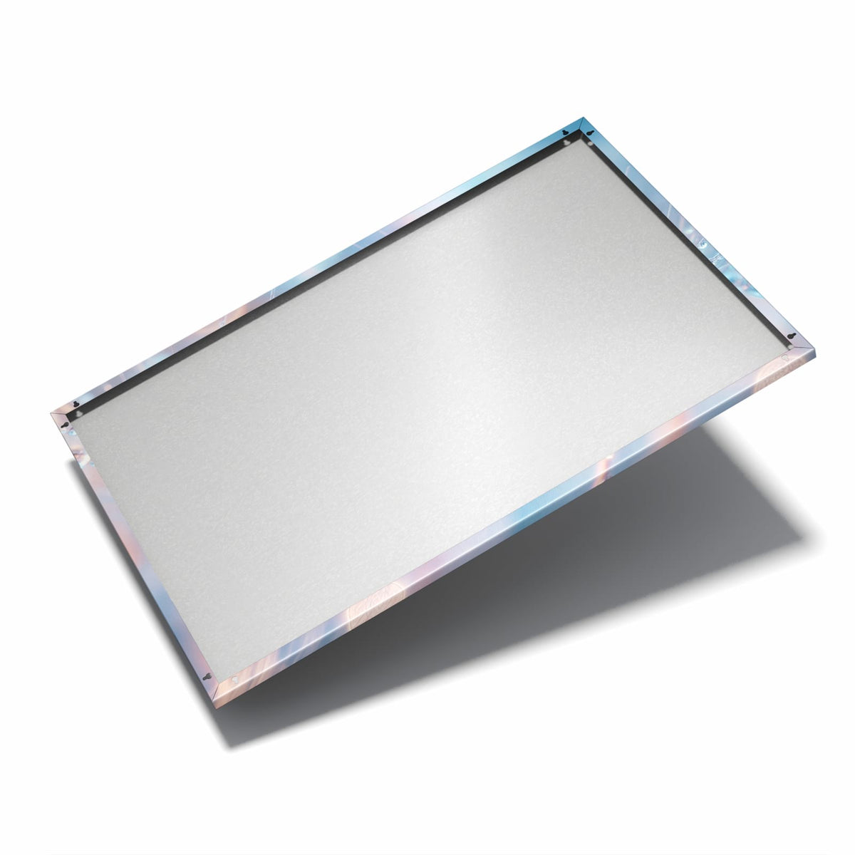 Nur 7 mm – liegt eng an der Wand – Metall Magnettafel - Tautropfen in Blau
