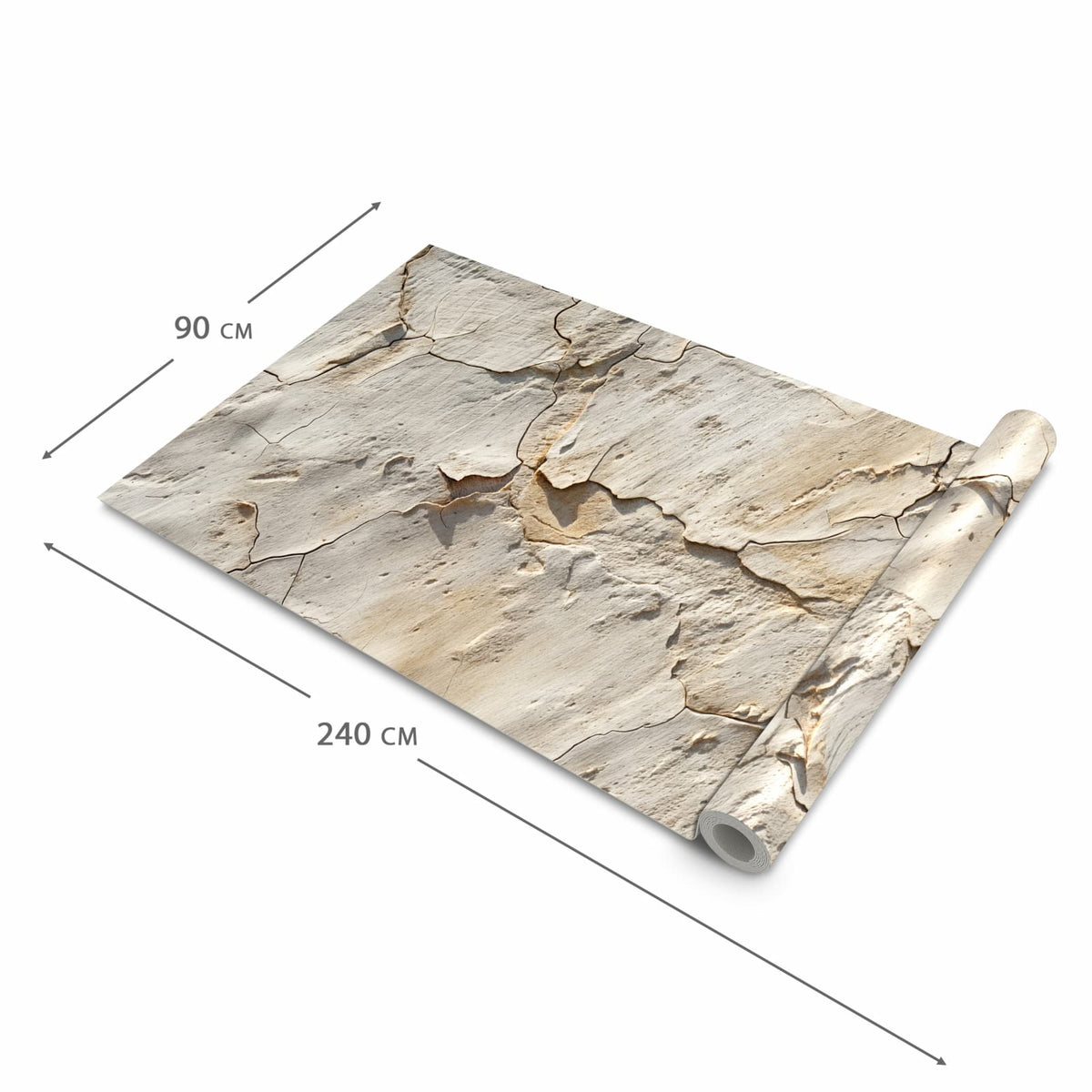 Bodenschonender Küchenteppich mit Motiv Abgeplatzte Farbe in der Grösse 60x270 cm