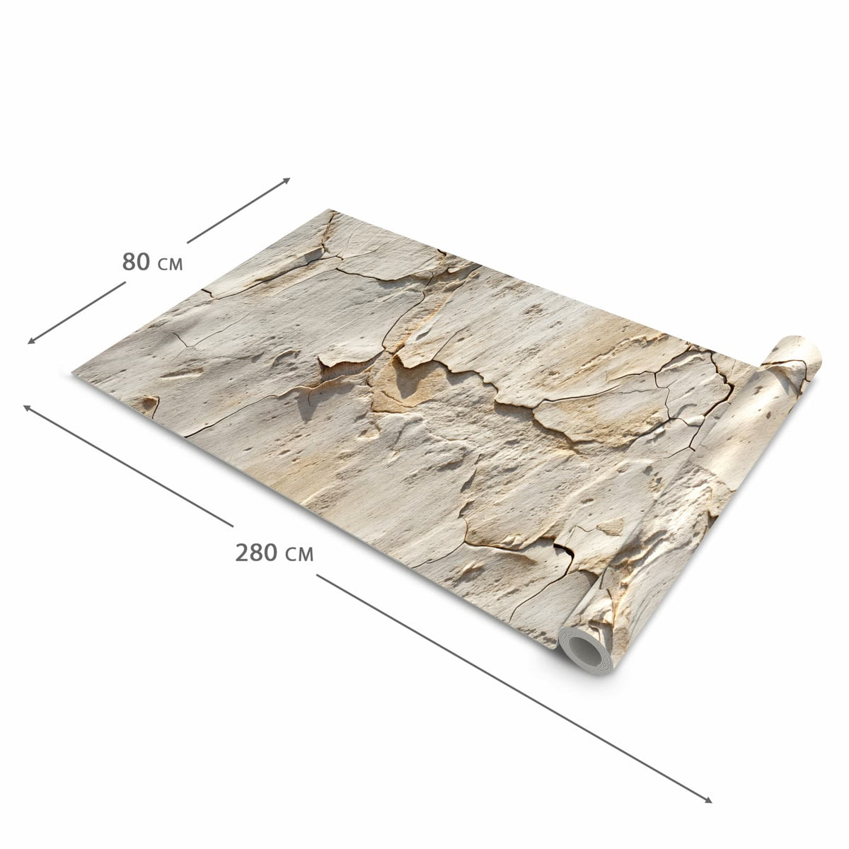Feuchtigkeitsresistenter Küchenläufer mit Motiv Abgeplatzte Farbe in der Größe 60x270 cm