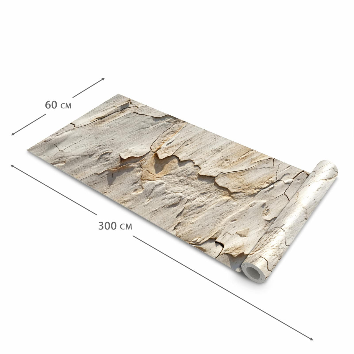 Strapazierfähiger moderner Küchenläufer mit Motiv Abgeplatzte Farbe in der Größe 60x270 cm