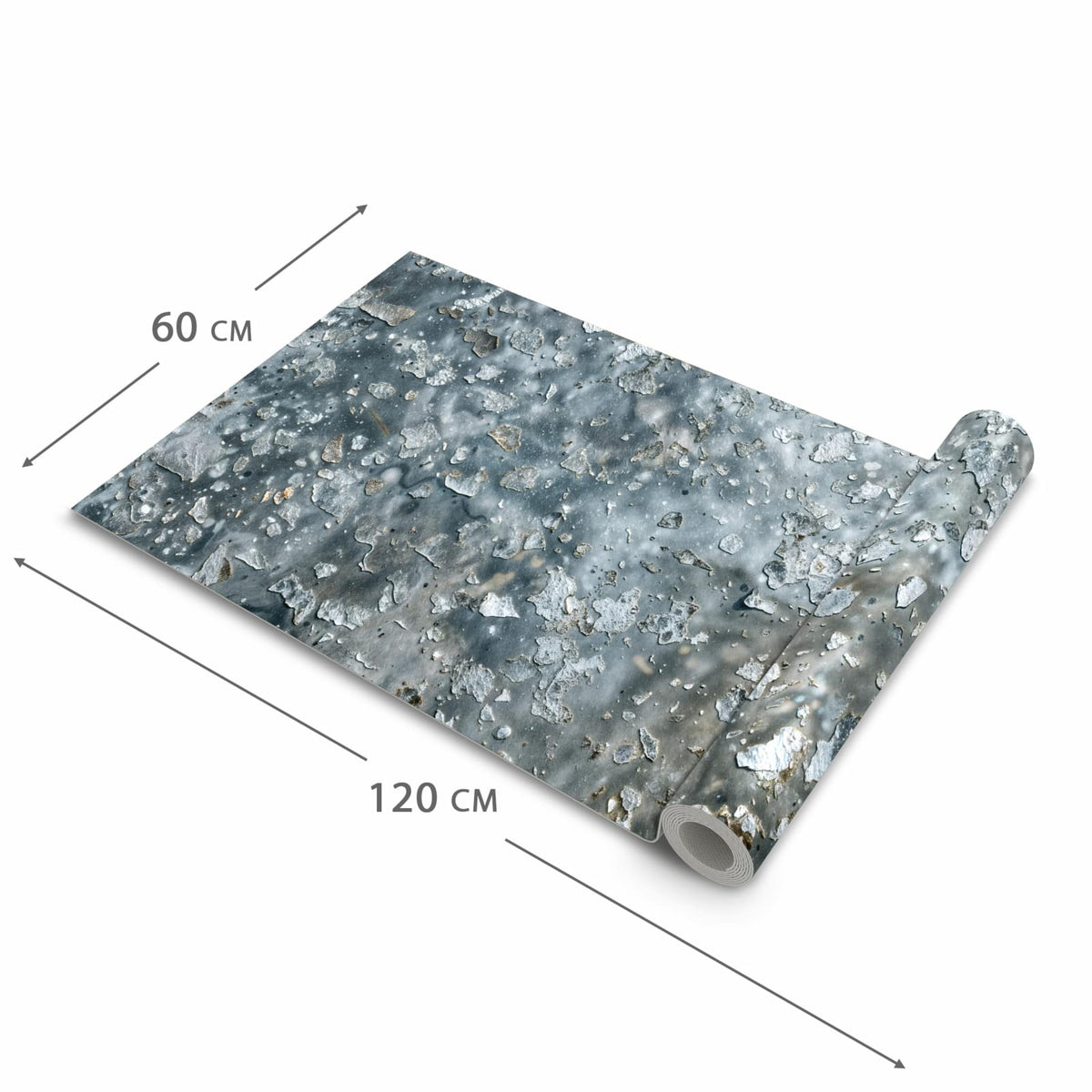 Waschbarer Küchenläufer mit Motiv Farbe des Abblätternde in der Grösse 60x240 cm