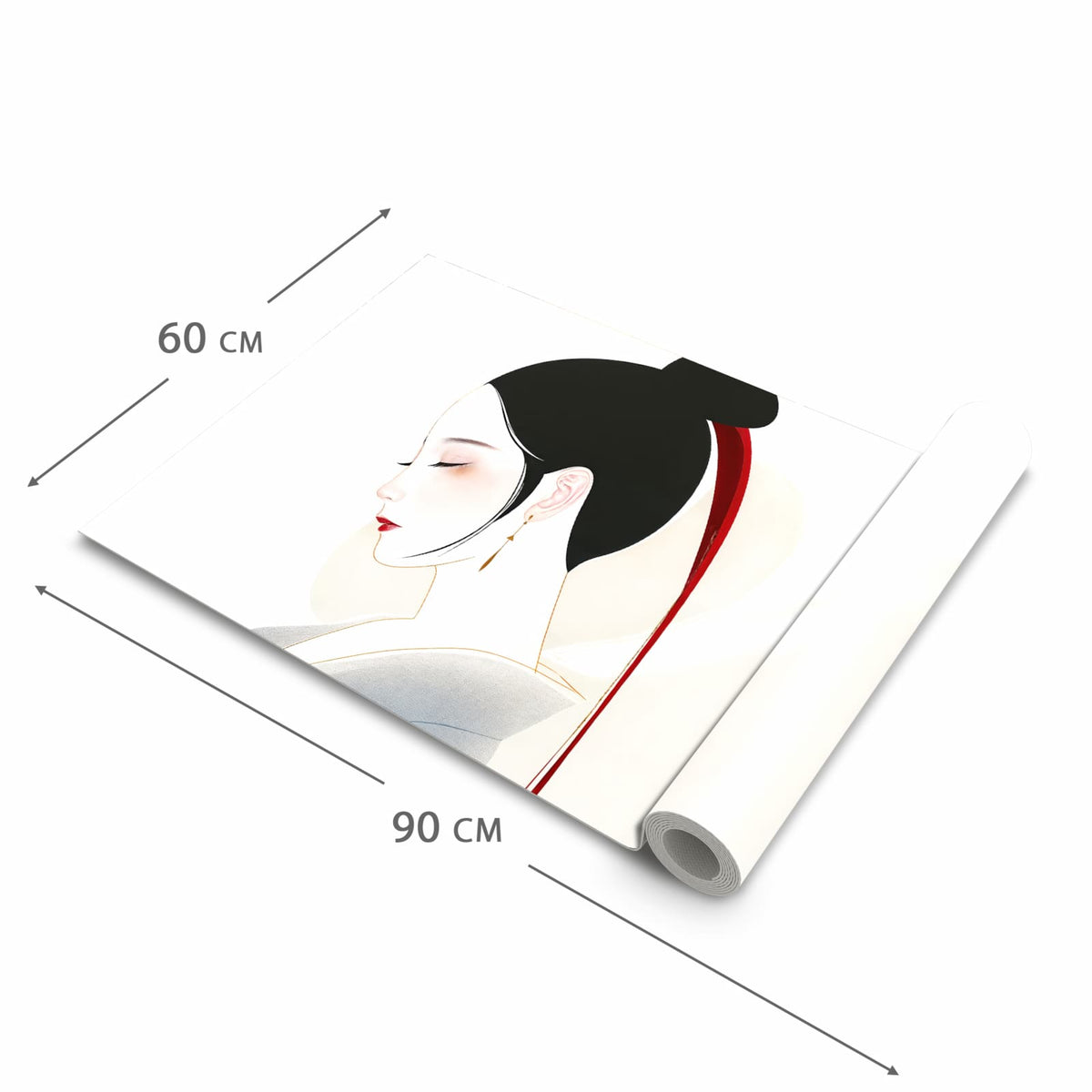 Langlebiger rutschfester Küchenteppich mit Motiv Stilvolle Abstraktion in der Grösse 60x150 cm
