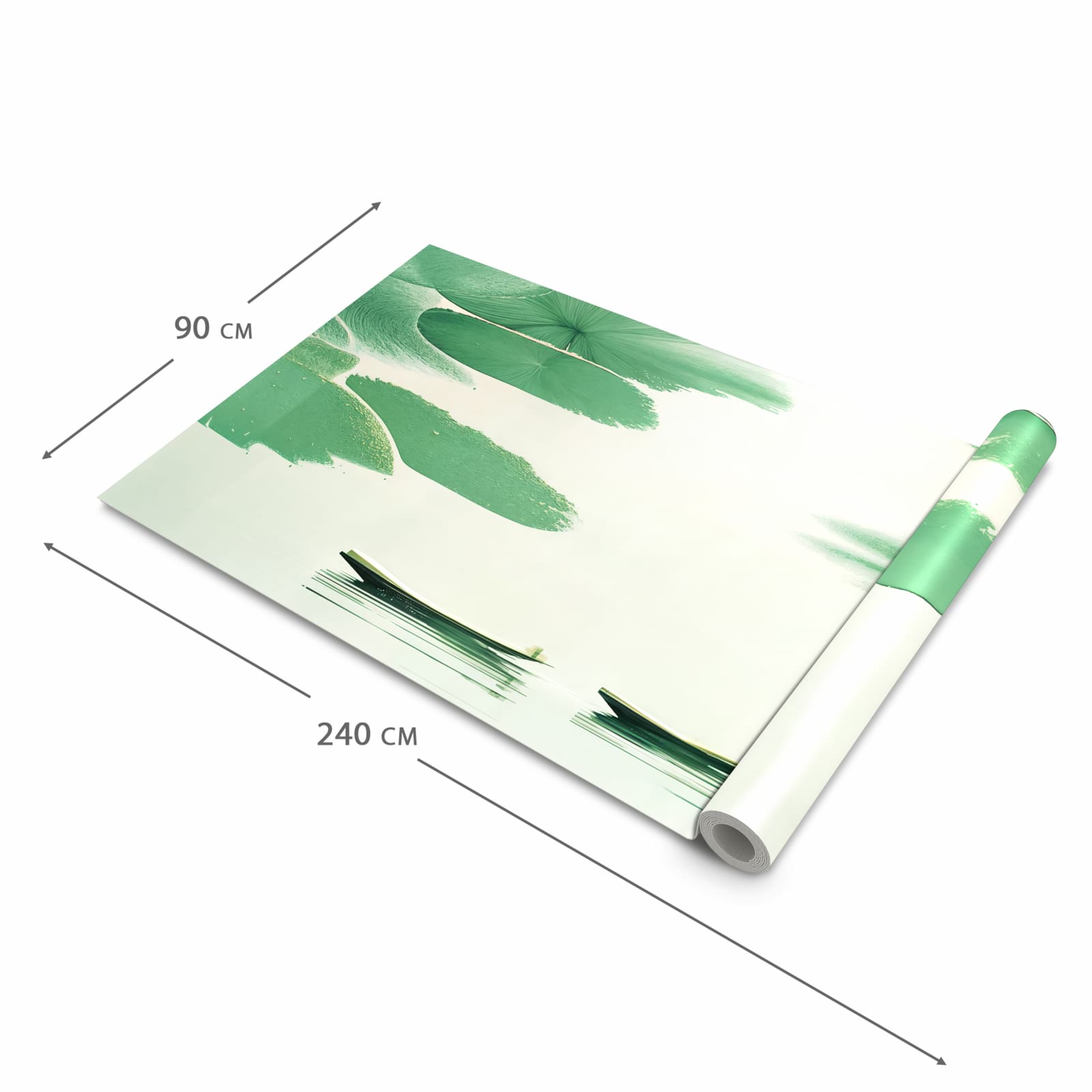 Langlebiger waschbarer Küchenläufer mit Motiv Boote auf dem See in der Grösse 60x120 cm