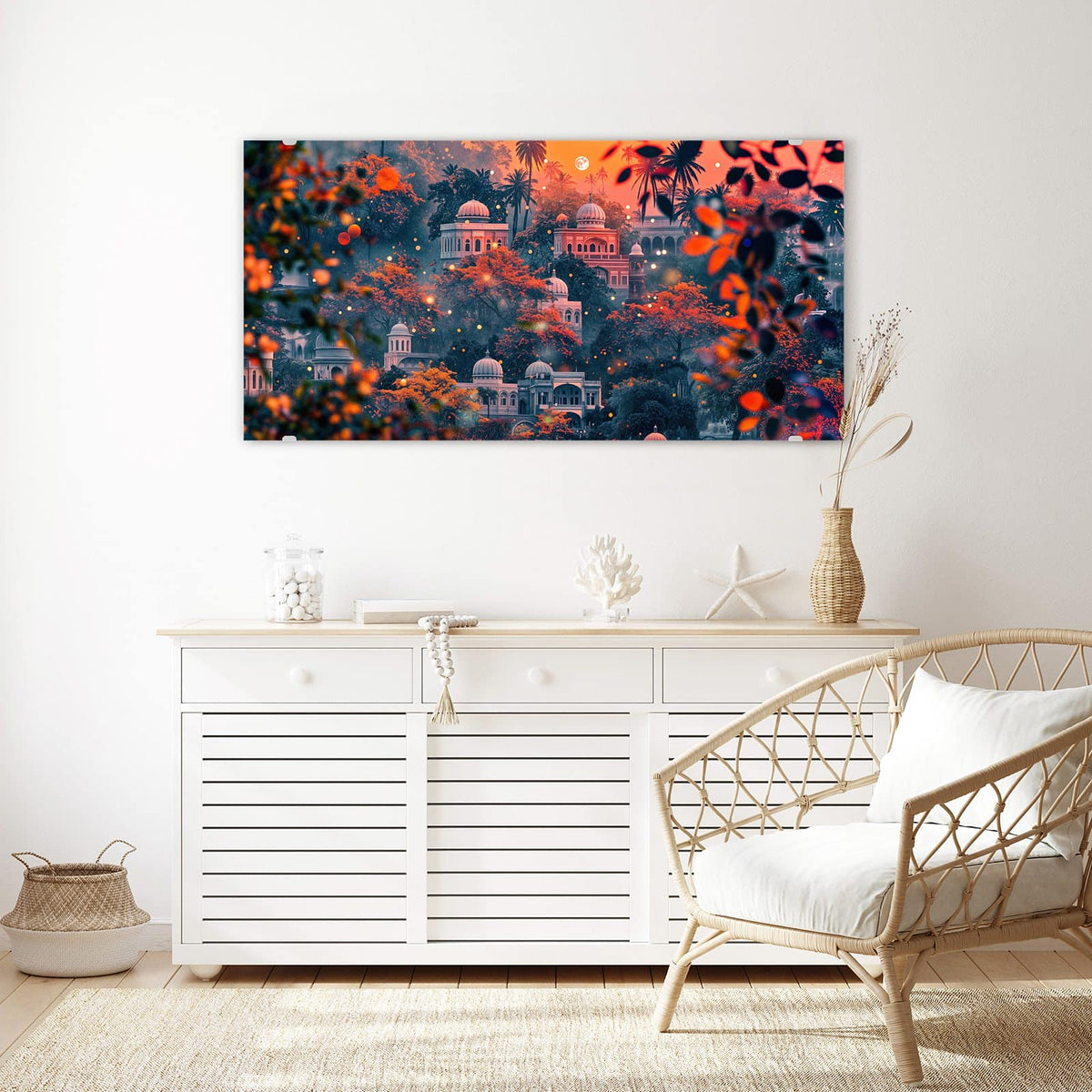 Echtglas, 4 mm – kein Acryl, keine Folie – Wandbild - Orientalischer Palast - Querformat