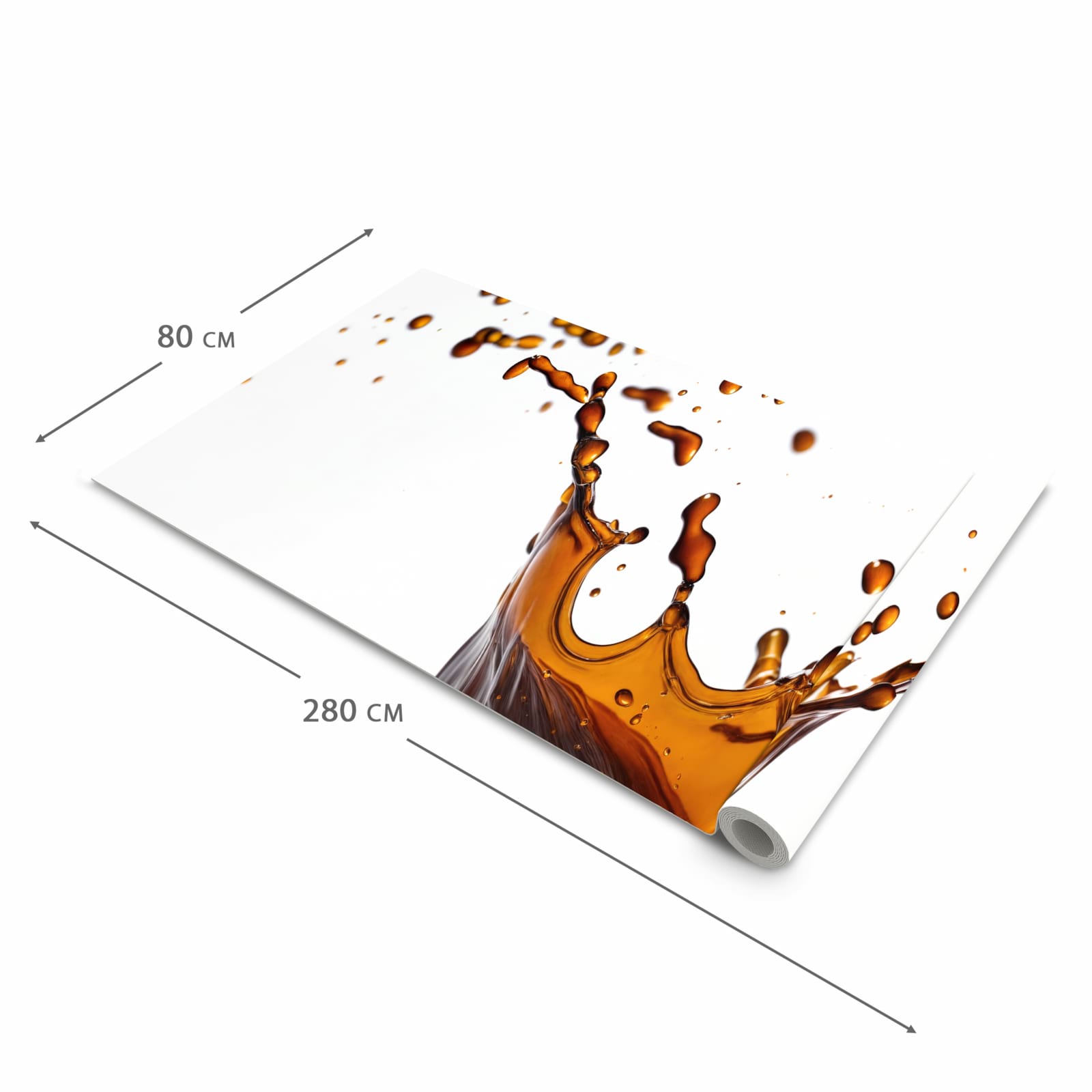 Bodenläufer mit Motiv Kaffeespritzer in der Grösse 60x150 cm für sichere Aufbewahrung
