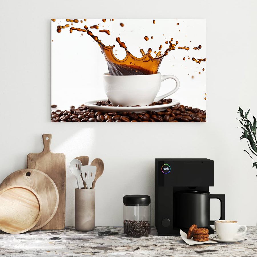Maße Metall Magnettafel - Kaffeespritzer