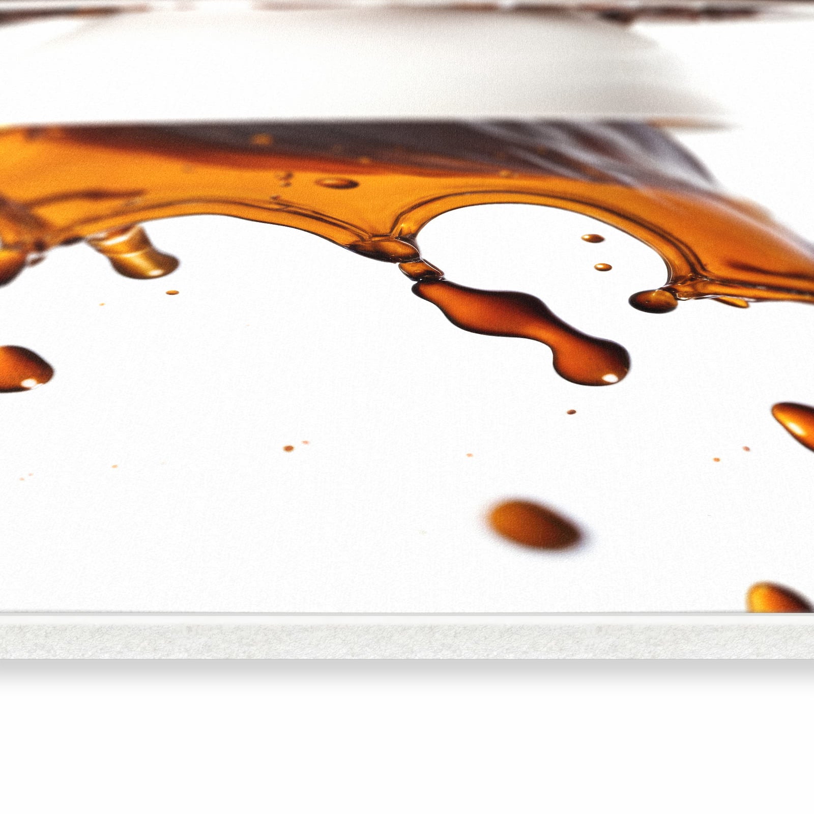 Bodenschonender Küchenläufer mit Motiv Kaffeespritzer in seitlicher Ansicht