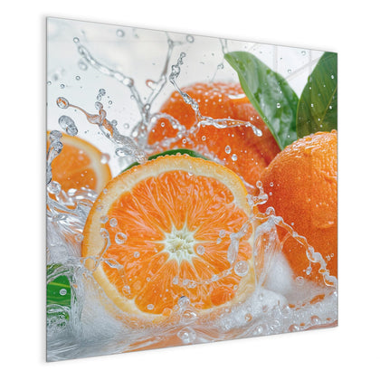 Magnettafel mit dem Motiv Orangen im Wasser