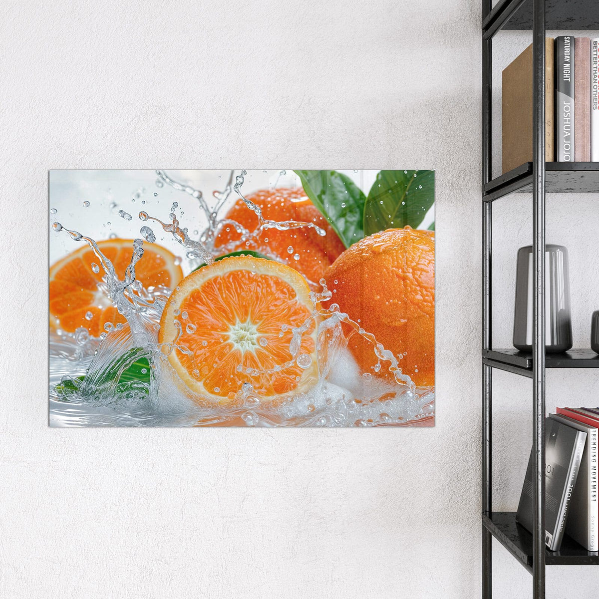 9 Größen – von 30 × 30 bis 120 × 90 cm – Magnettafel - Orangen im Wasser