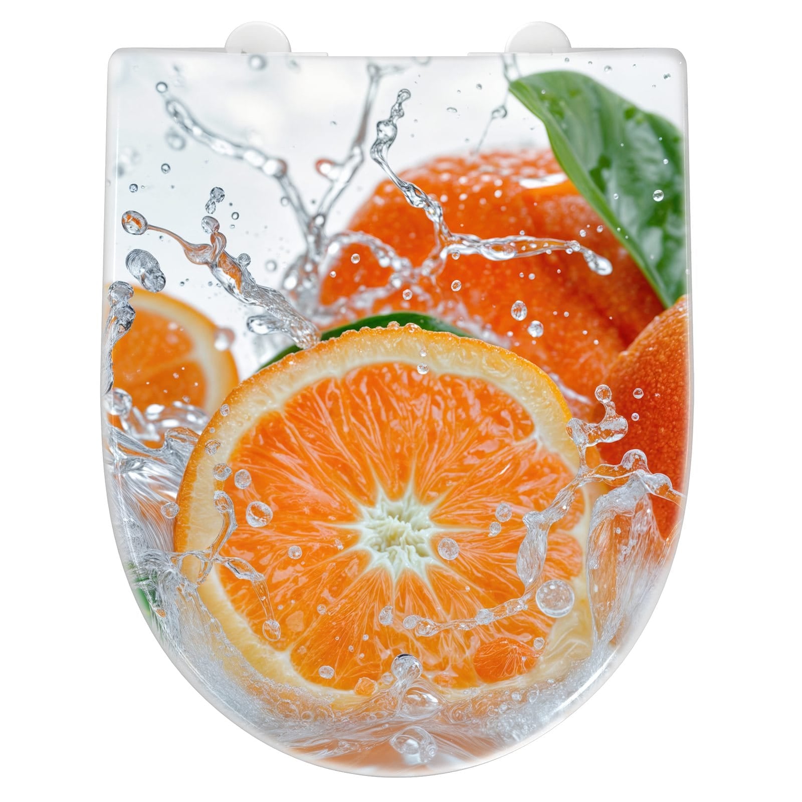 WC-Sitz mit Absenkautomatik Spritzige Orangen