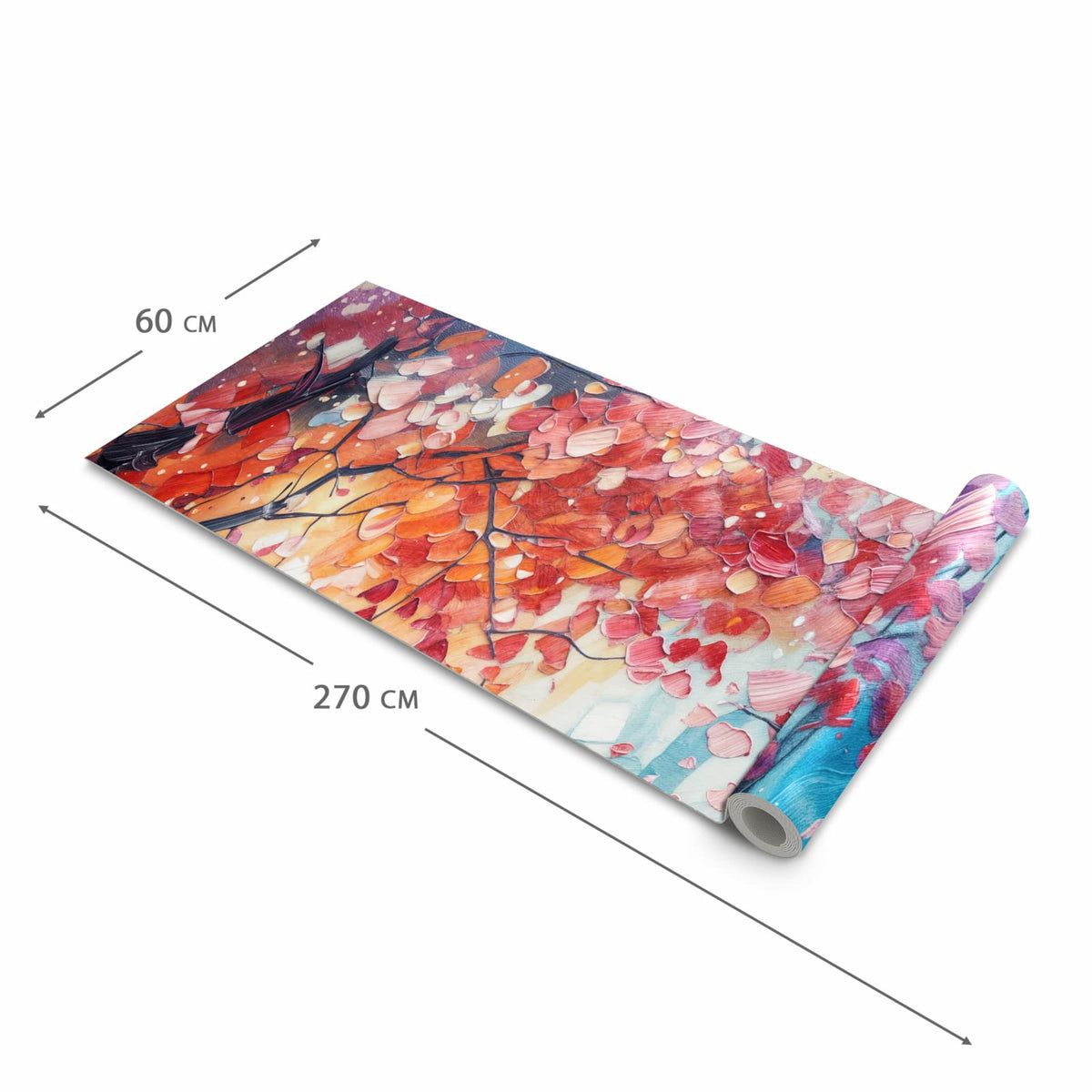 Komfortabler Küchenläufer mit Motiv Herbstlicher Spaziergang in der Grösse 80x280 cm