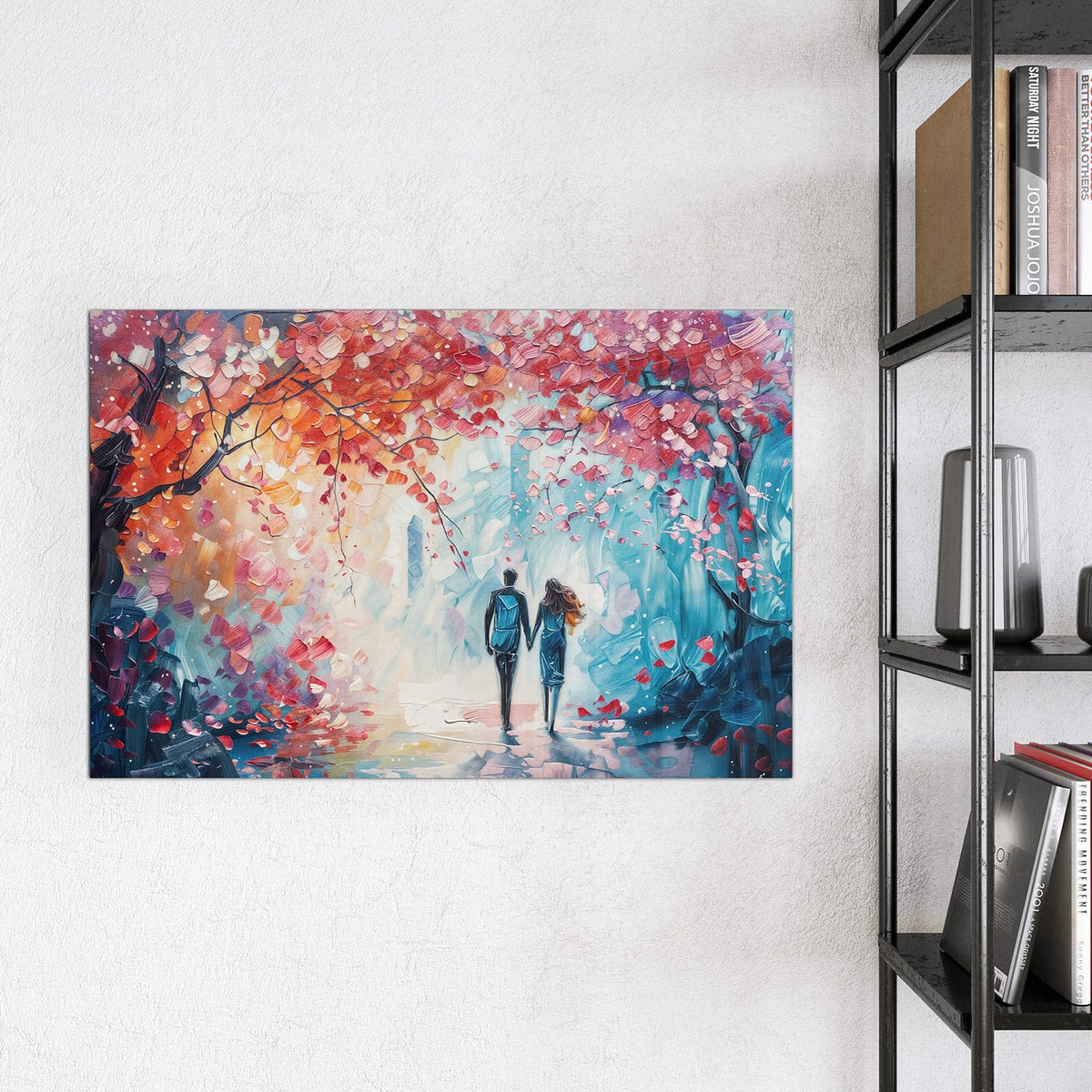 9 Größen – von 30 × 30 bis 120 × 90 cm – Magnettafel - Paar unter rotem Baum