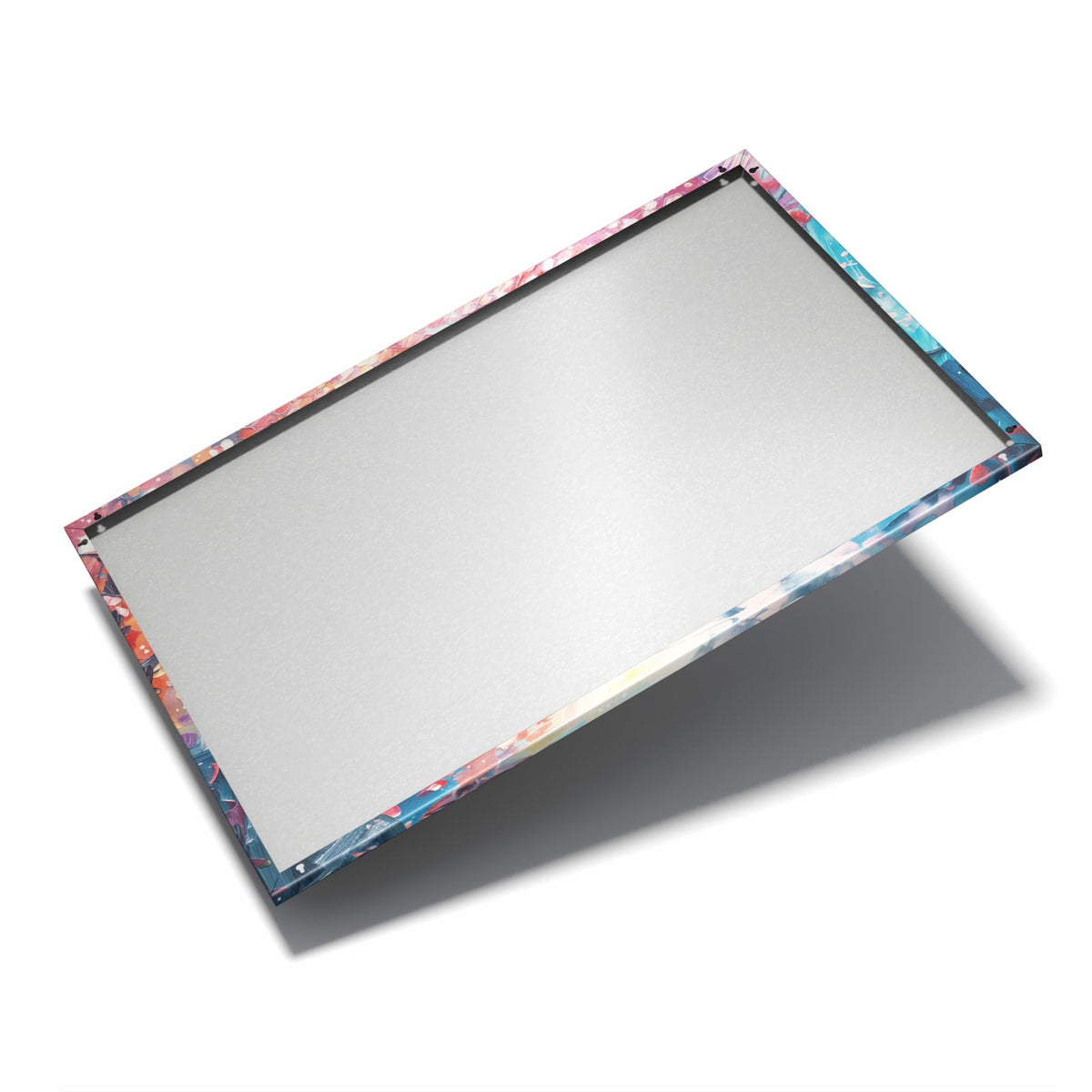 Nur 7 mm – liegt eng an der Wand – Metall Magnettafel - Paar unter rotem Baum