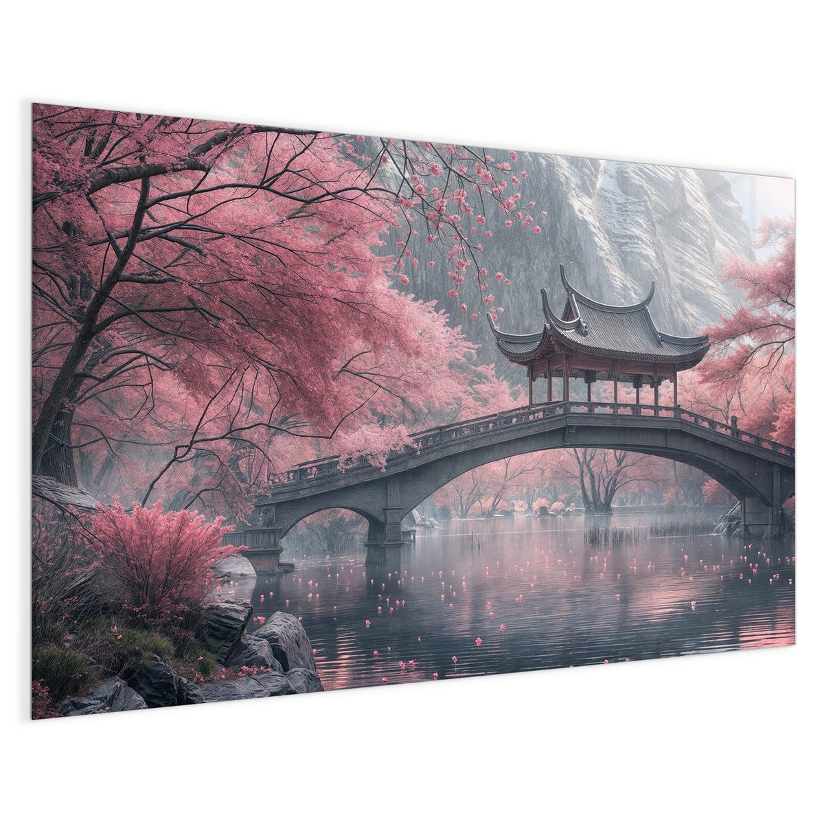 4 mm Glas statt lackiertem Blech – Magnettafel - Japanischer Garten
