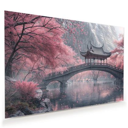 Wandbild mit dem Motiv Japanischer Garten