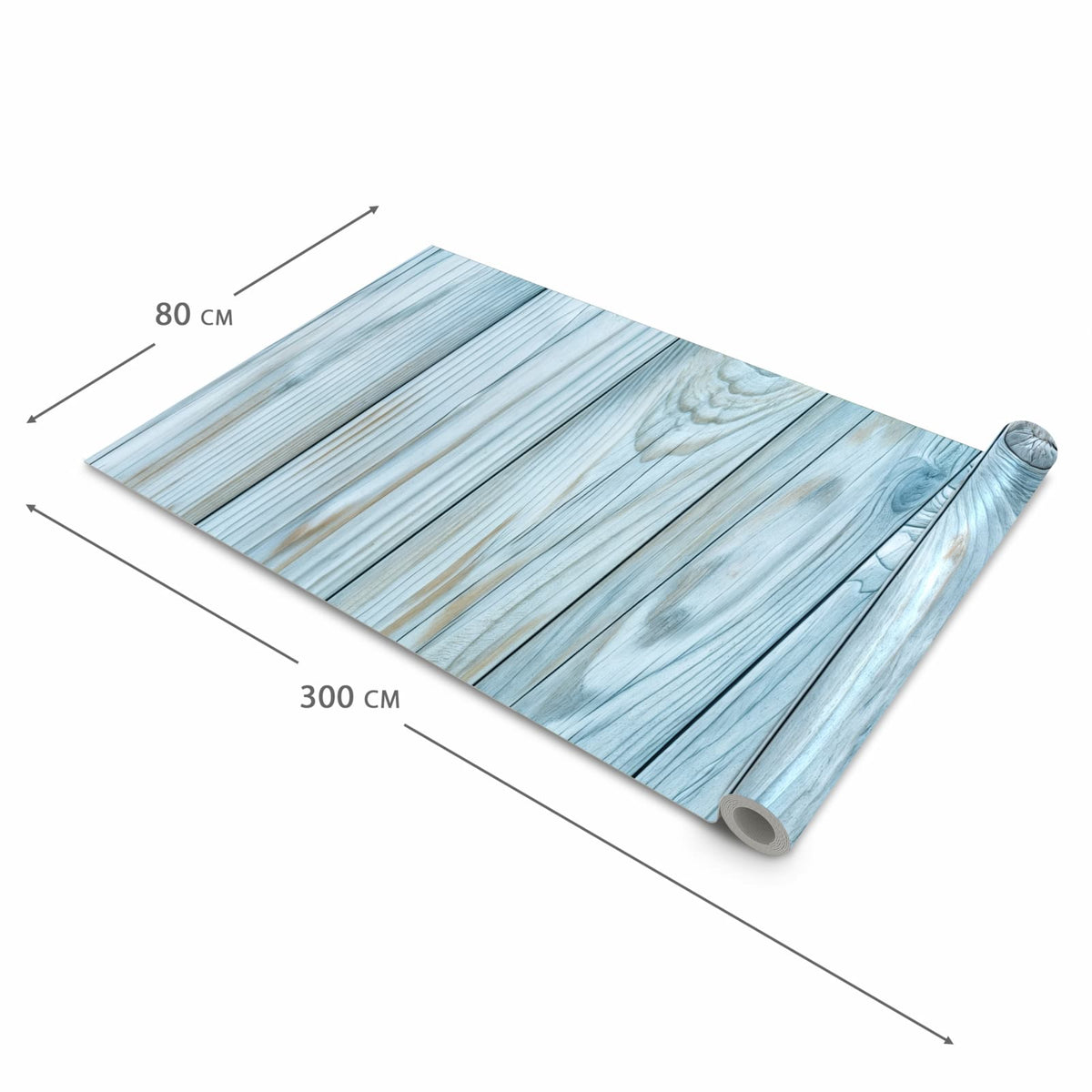 UV-beständiger Küchenläufer mit Motiv Holzbretterdekor in der Größe 60x90 cm