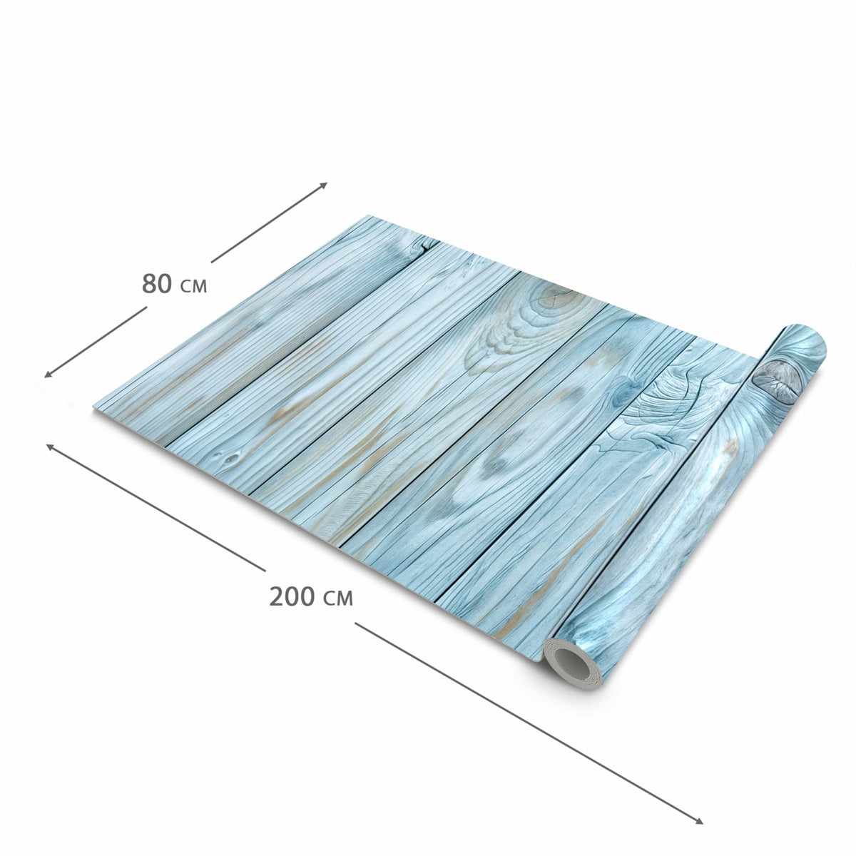 Zeitsparender Küchenteppich mit Motiv Holzbretterdekor in der Grösse 60x90 cm