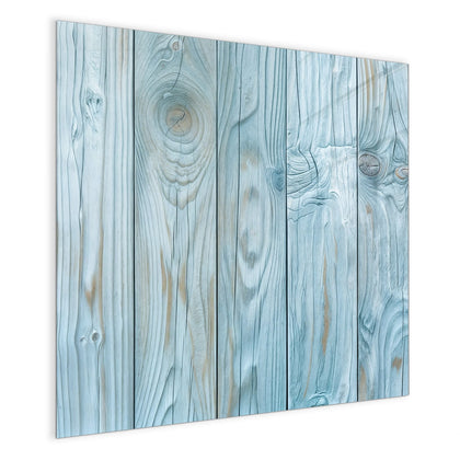 Magnettafel mit dem Motiv Hellblaue Holzbretter