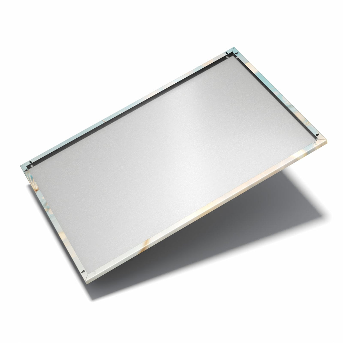 Nur 7 mm – liegt eng an der Wand – Metall Magnettafel - Pusteblume am Himmel