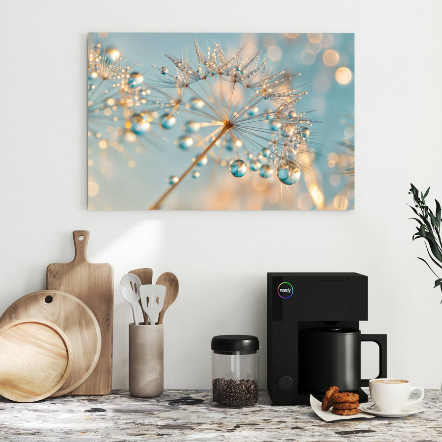 Maße Metall Magnettafel - Pusteblume am Himmel