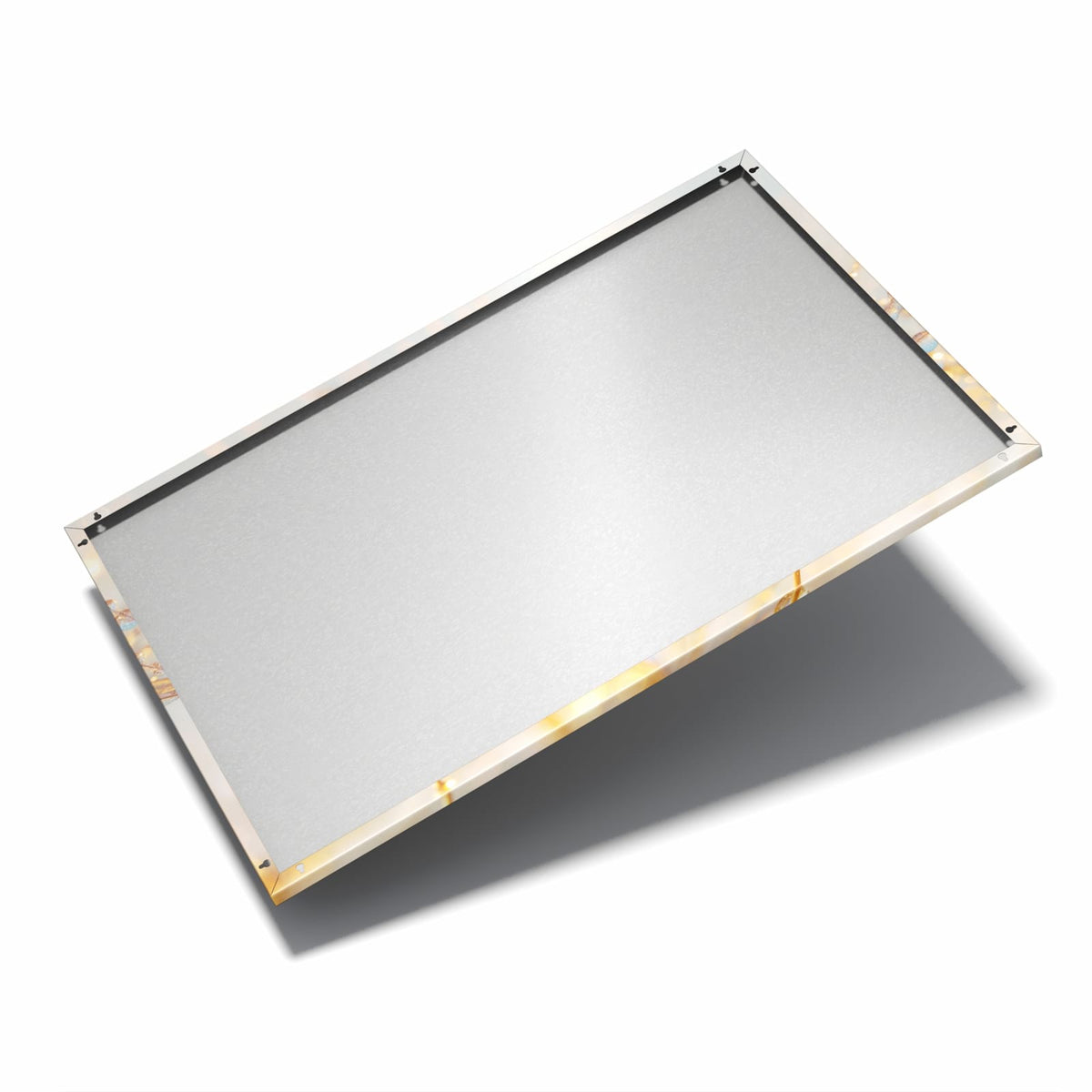 Nur 7 mm – liegt eng an der Wand – Metall Magnettafel - Glitzernde Tautropfen