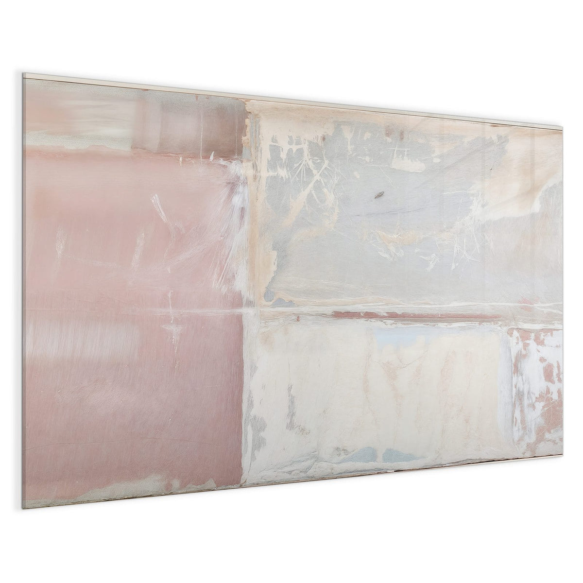 4 mm Glas statt lackiertem Blech – Magnettafel - Farbflächen in Rosa