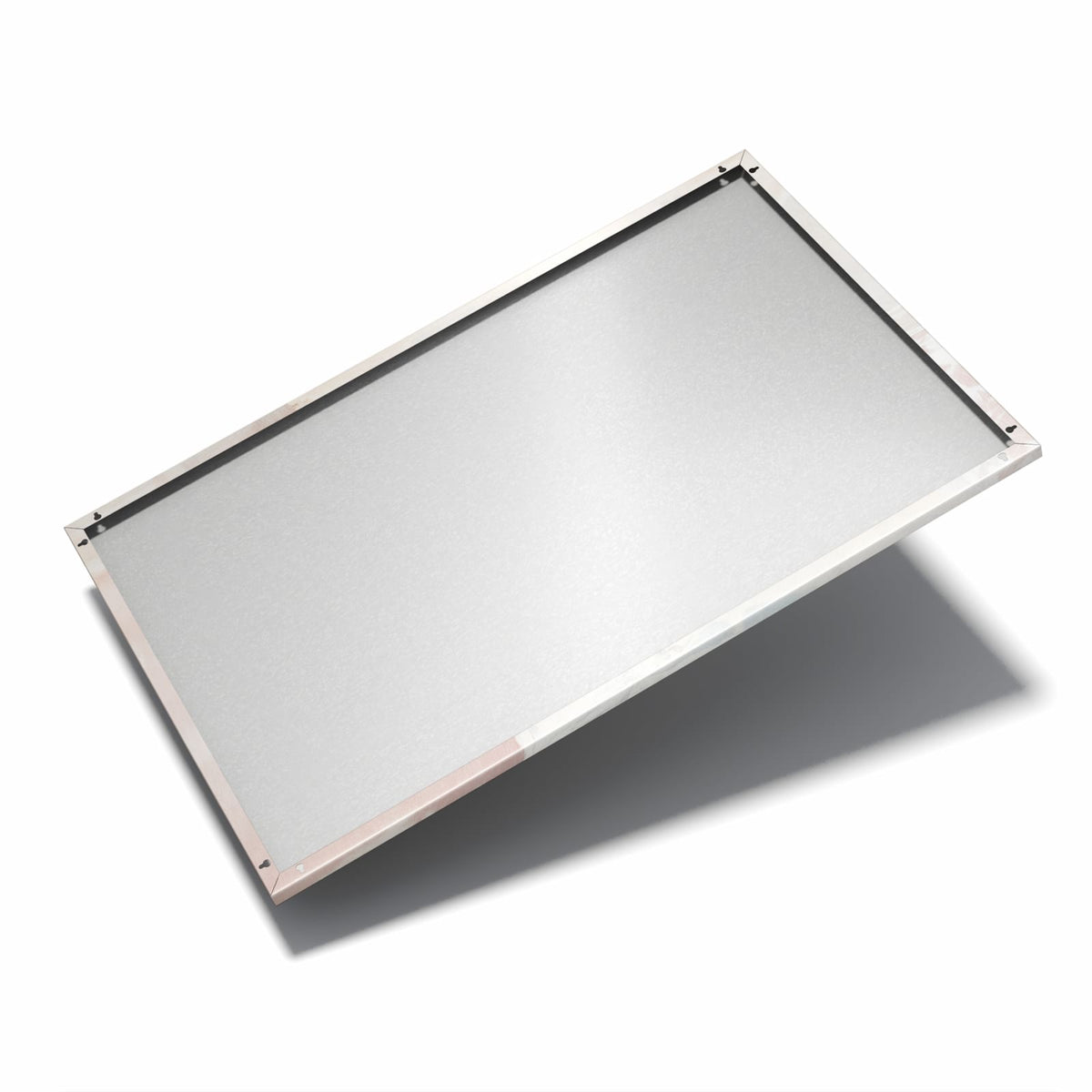 Nur 7 mm – liegt eng an der Wand – Metall Magnettafel - Farbflächen in Rosa