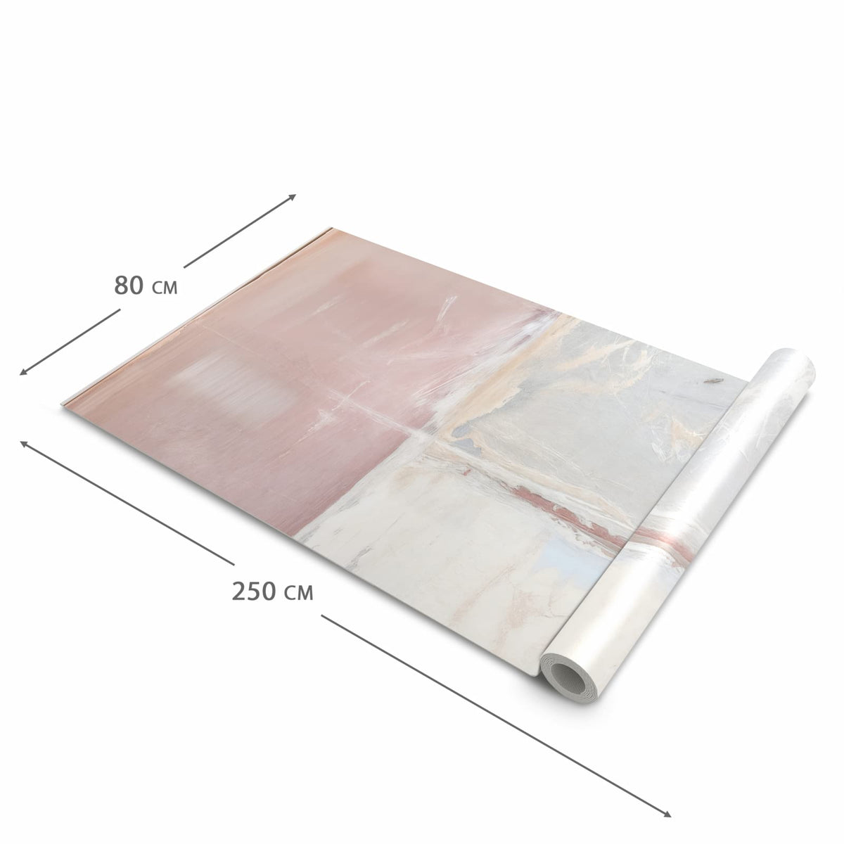 Rutschhemmender Küchenläufer mit Motiv Zarte Strukturen in der Größe 60x150 cm