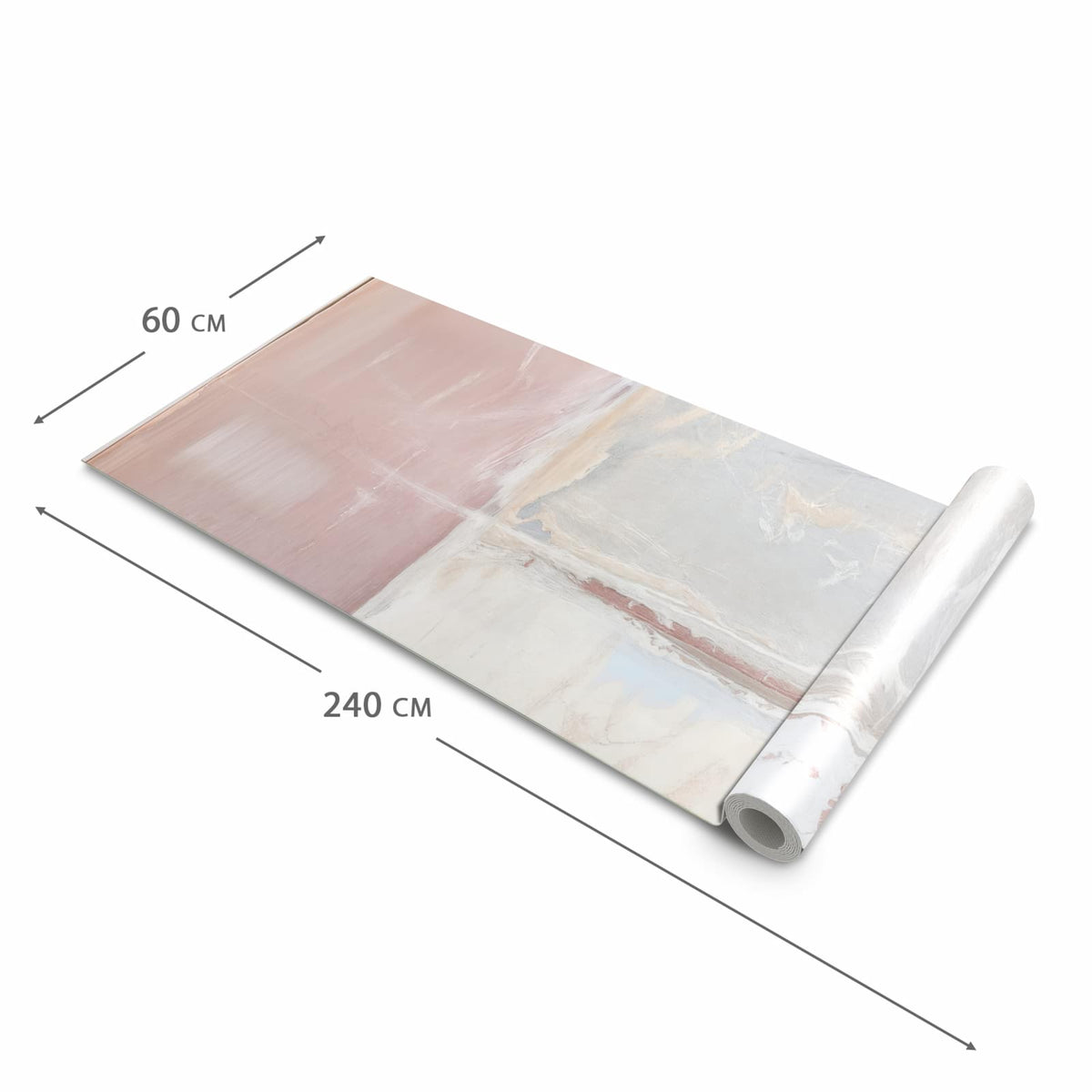 Geruchsneutraler Küchenläufer mit Motiv Zarte Strukturen in der Grösse 60x120 cm