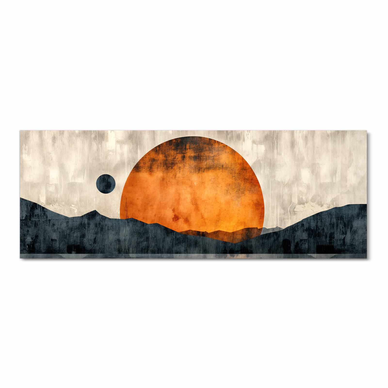 Rutschfester Küchenvorleger mit Motiv Sonnenuntergang Kunst in Frontansicht